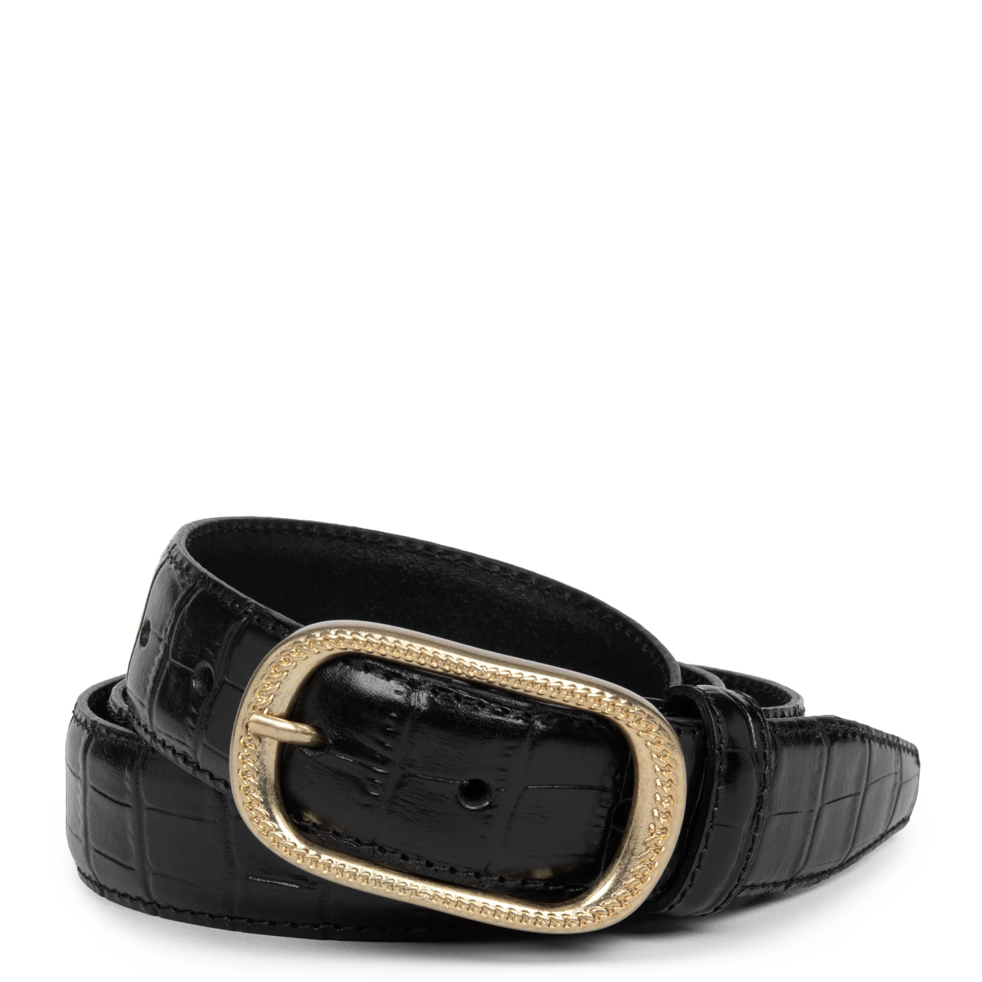 Ceinture - Ceinture Cuir Croco Femme - Image 6