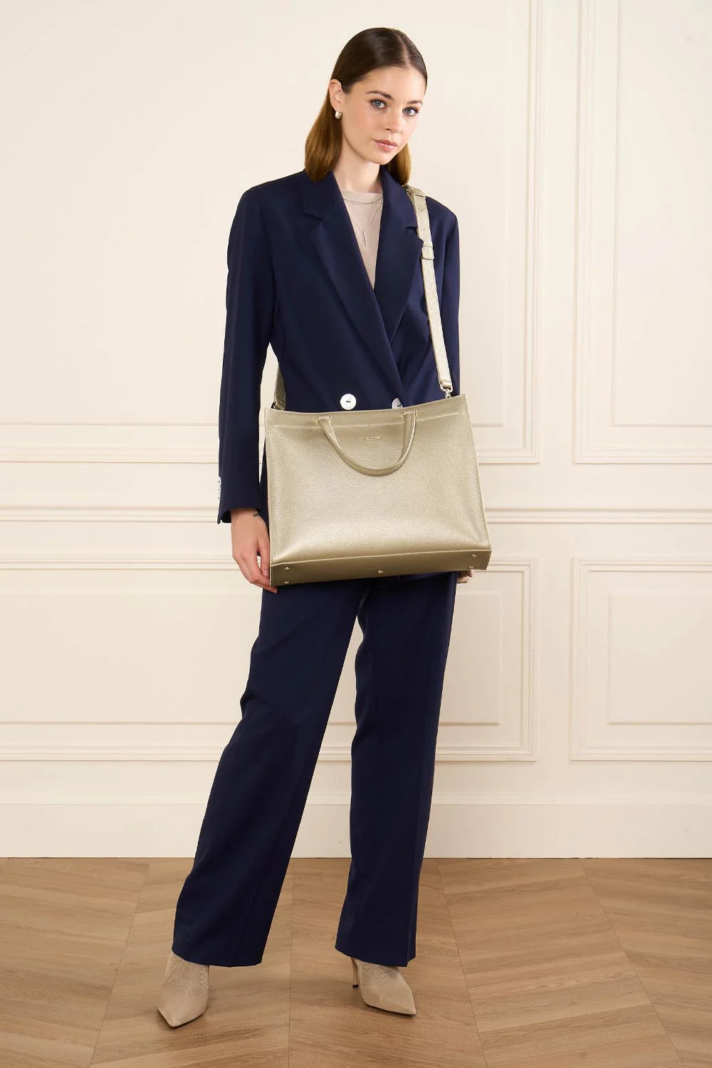 Grand sac cabas main - Foulonné Double DAILY - Image 24
