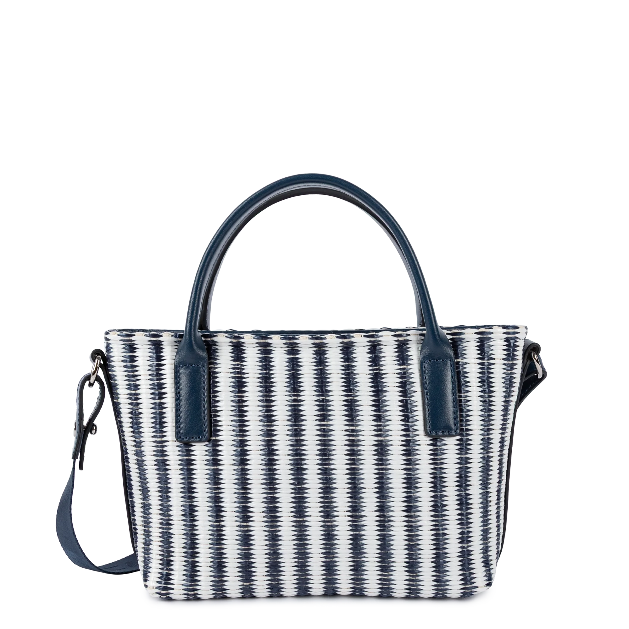 Mini sac cabas main - KBA Marinière Osier - Image 11
