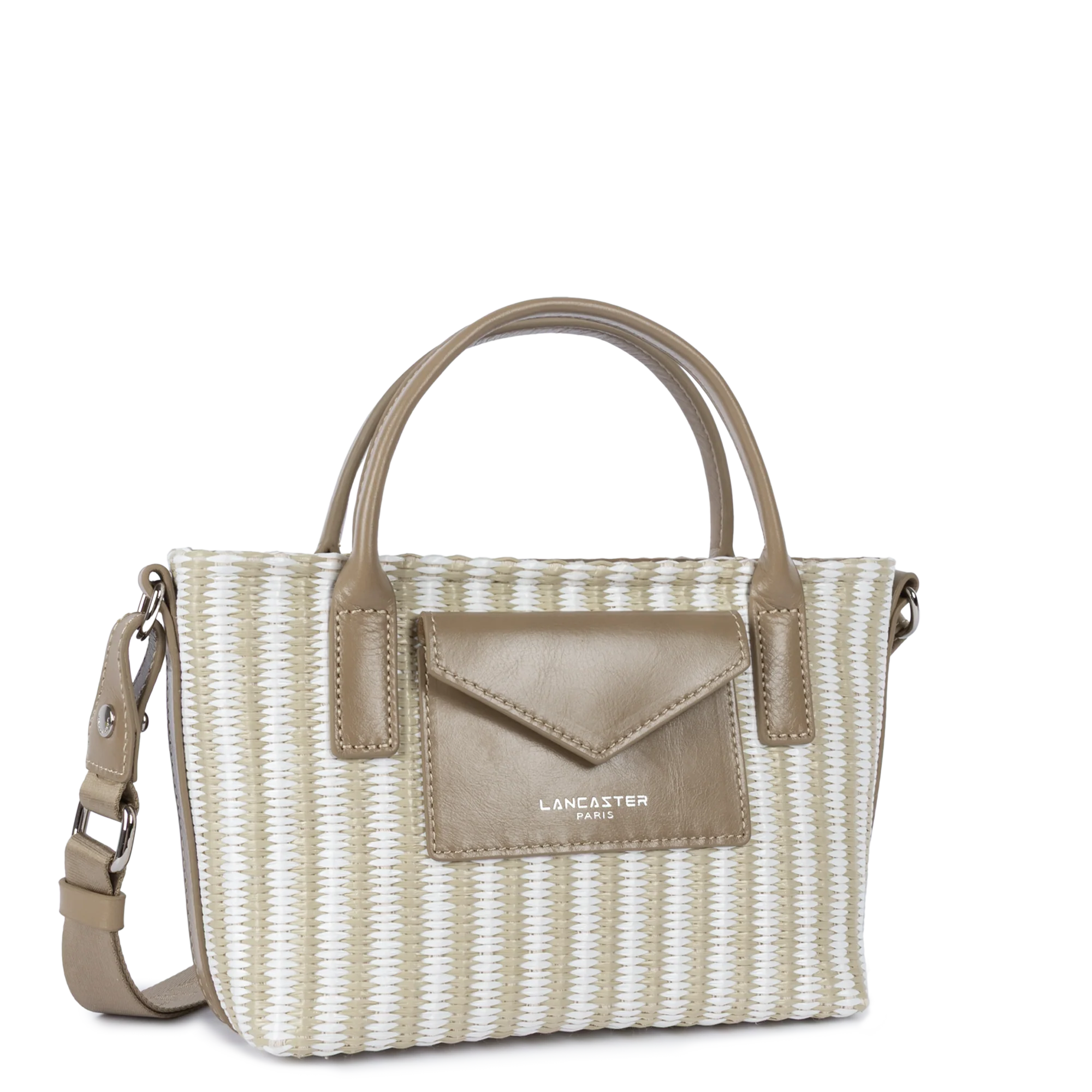Mini sac cabas main - KBA Marinière Osier - Image 2