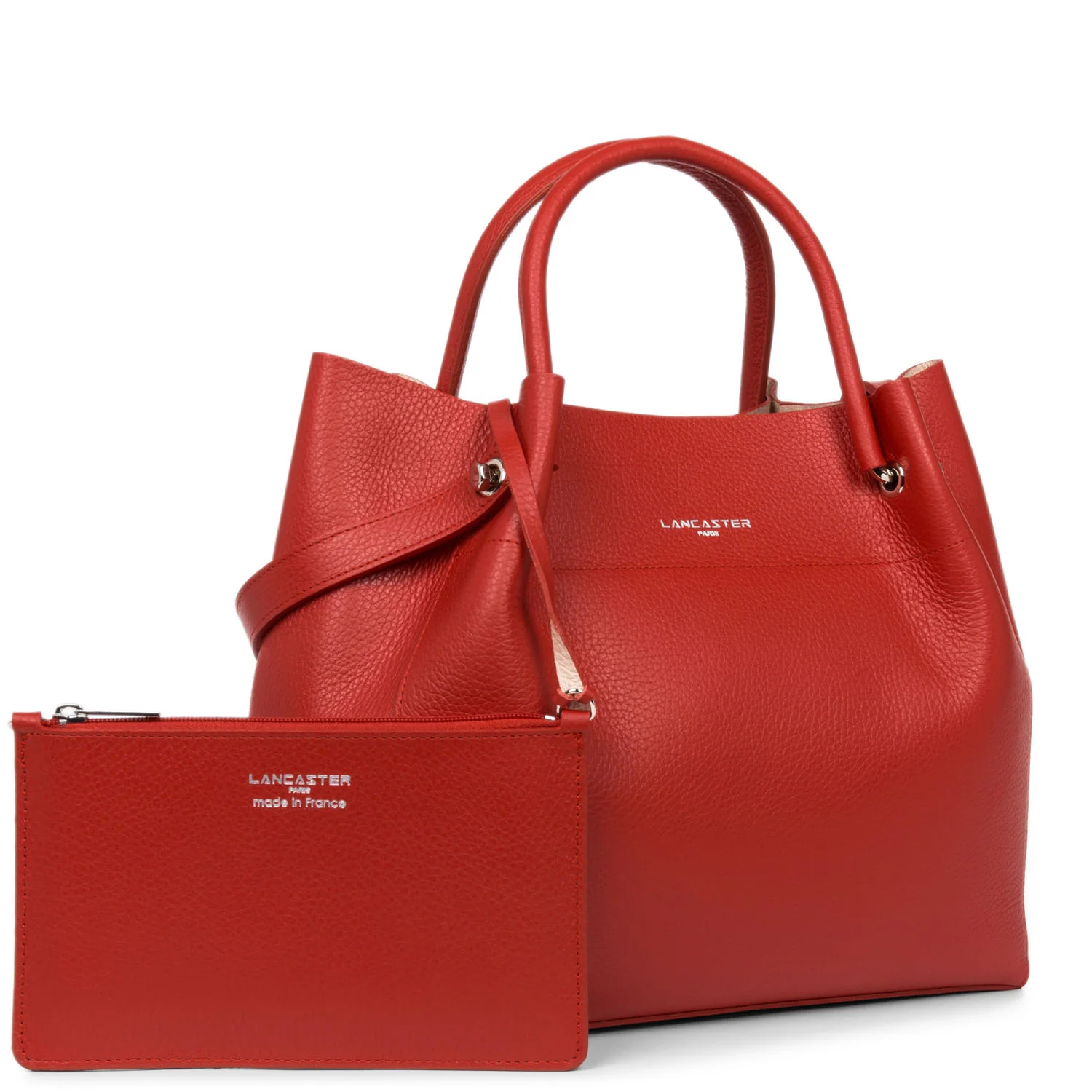 Grand sac cabas épaule - Foulonné Double LOUISA - Image 35