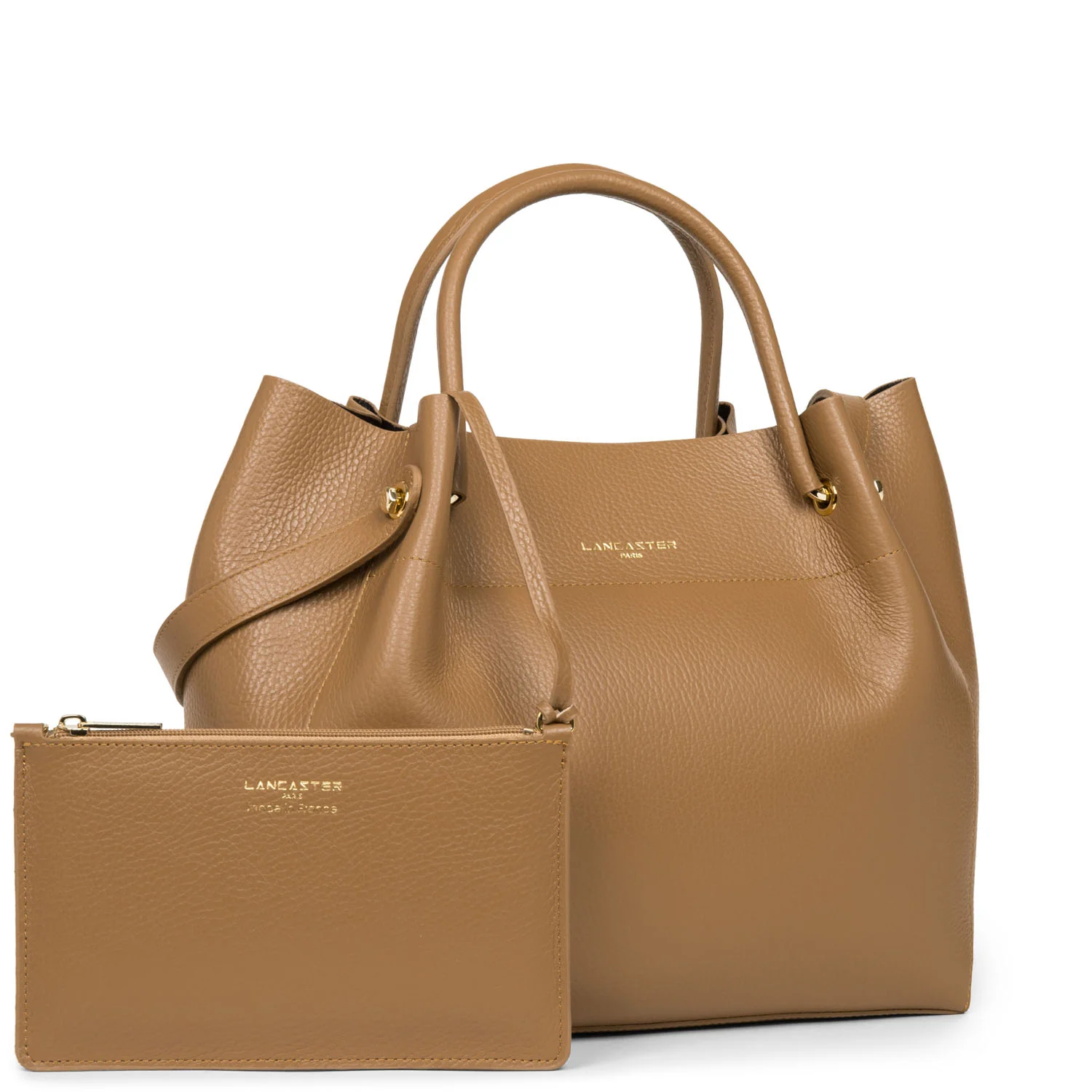 Grand sac cabas épaule - Foulonné Double LOUISA - Image 38