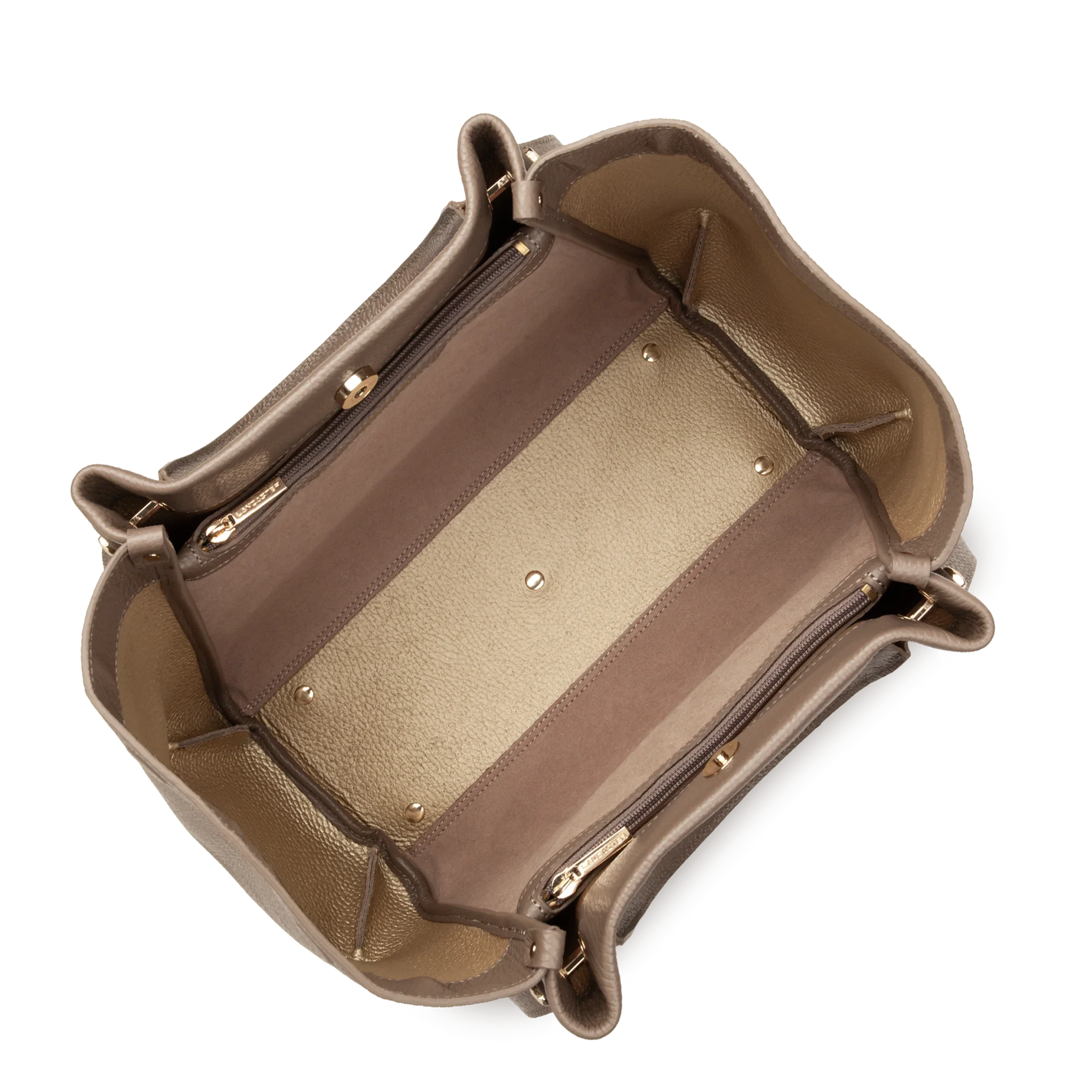 Très grand sac cabas épaule - Foulonné Double LOUISA - Image 32