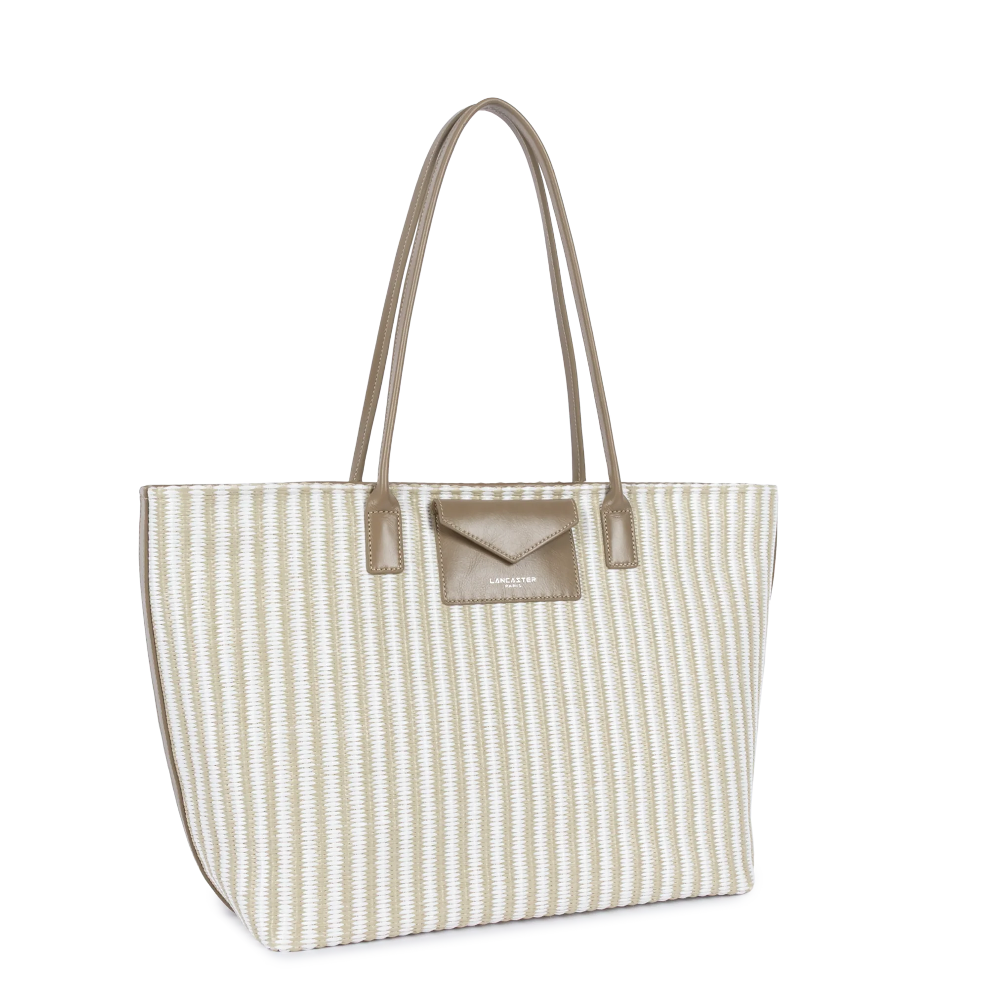 Sac cabas épaule - KBA Marinière Osier - Image 2